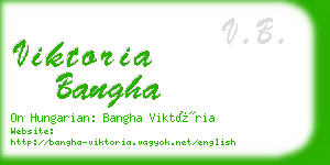 viktoria bangha business card